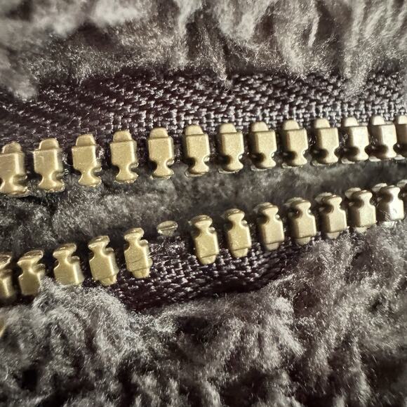 KUHL Flight Jacket Women’s Small Brown Sherpa Fleece Zip-Up Hooded Outdoor Coat - Picture 11 of 14